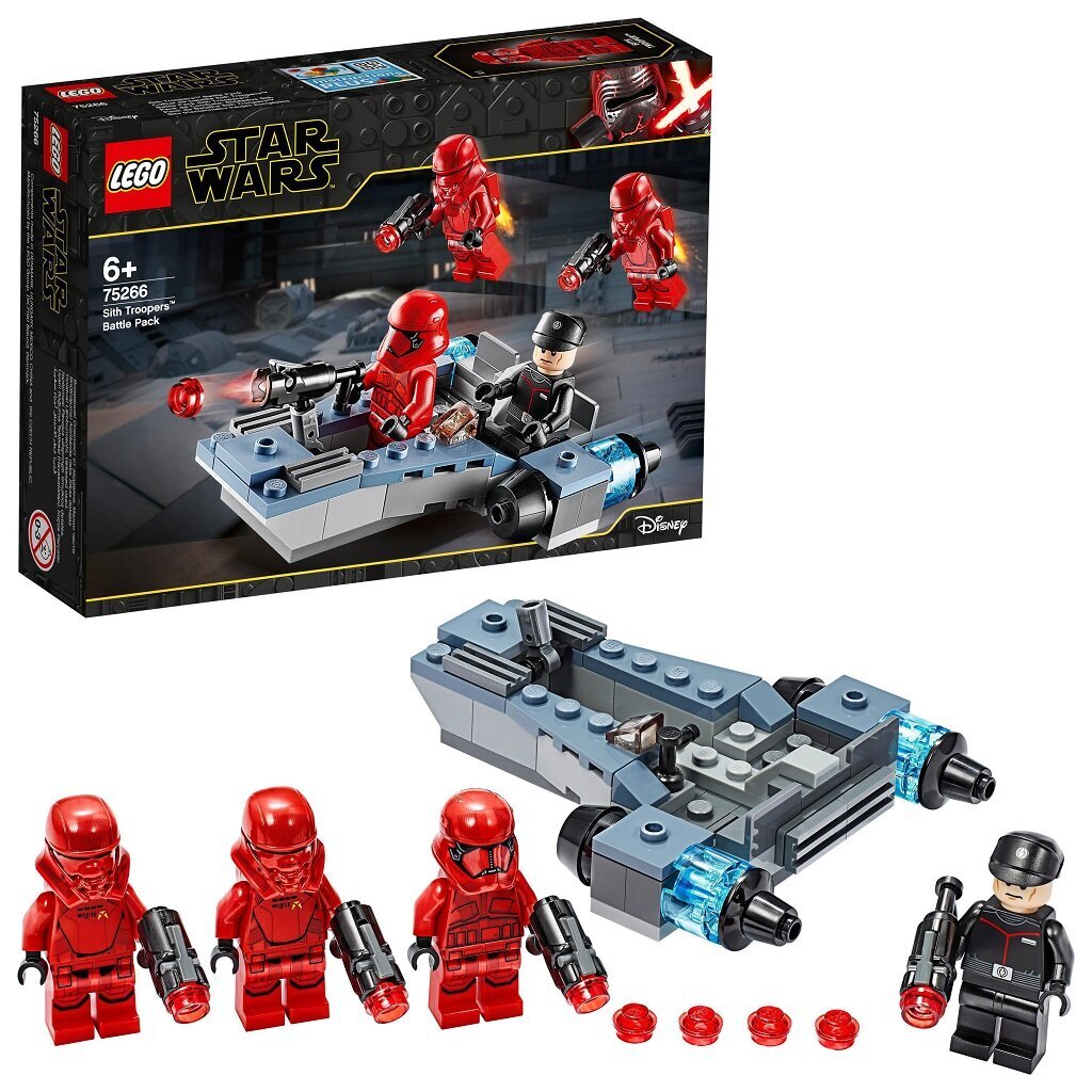 75266 LEGO® Star Wars Sith Warrior lahingukomplekt цена и информация | Klotsid ja konstruktorid | kaup24.ee