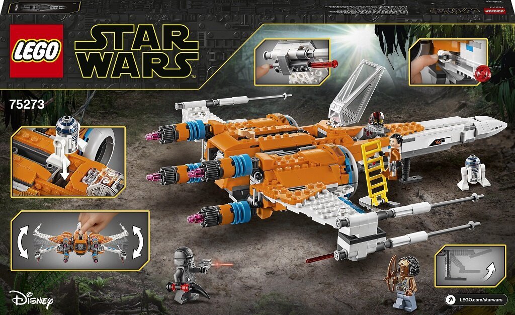 75273 LEGO® Star Wars Episode IX Poe Dameron X-wing võitleja hind ja info | Klotsid ja konstruktorid | kaup24.ee