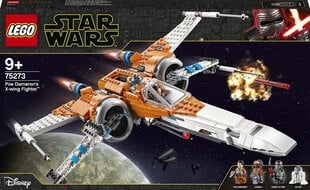 75273 LEGO® Star Wars Episode IX Poe Dameron X-wing võitleja цена и информация | Конструкторы и кубики | kaup24.ee