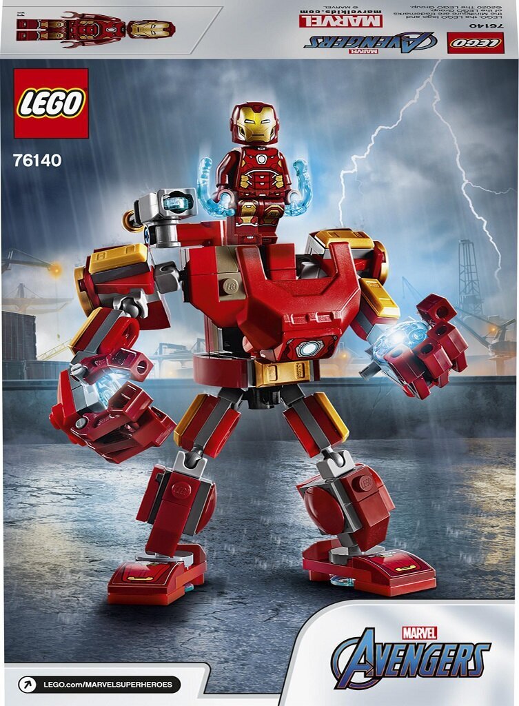 76140 LEGO® Super Heroes Iron Man robot цена и информация | Klotsid ja konstruktorid | kaup24.ee