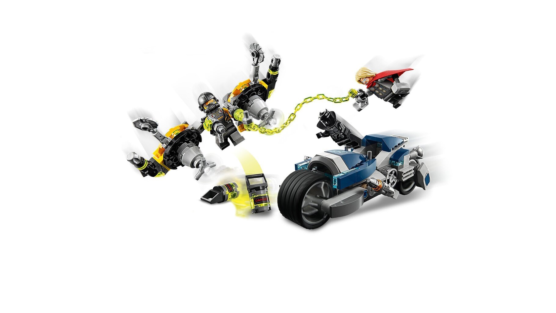 76142 LEGO® Super Heroes Avengers Mootorrattarünnak hind ja info | Klotsid ja konstruktorid | kaup24.ee