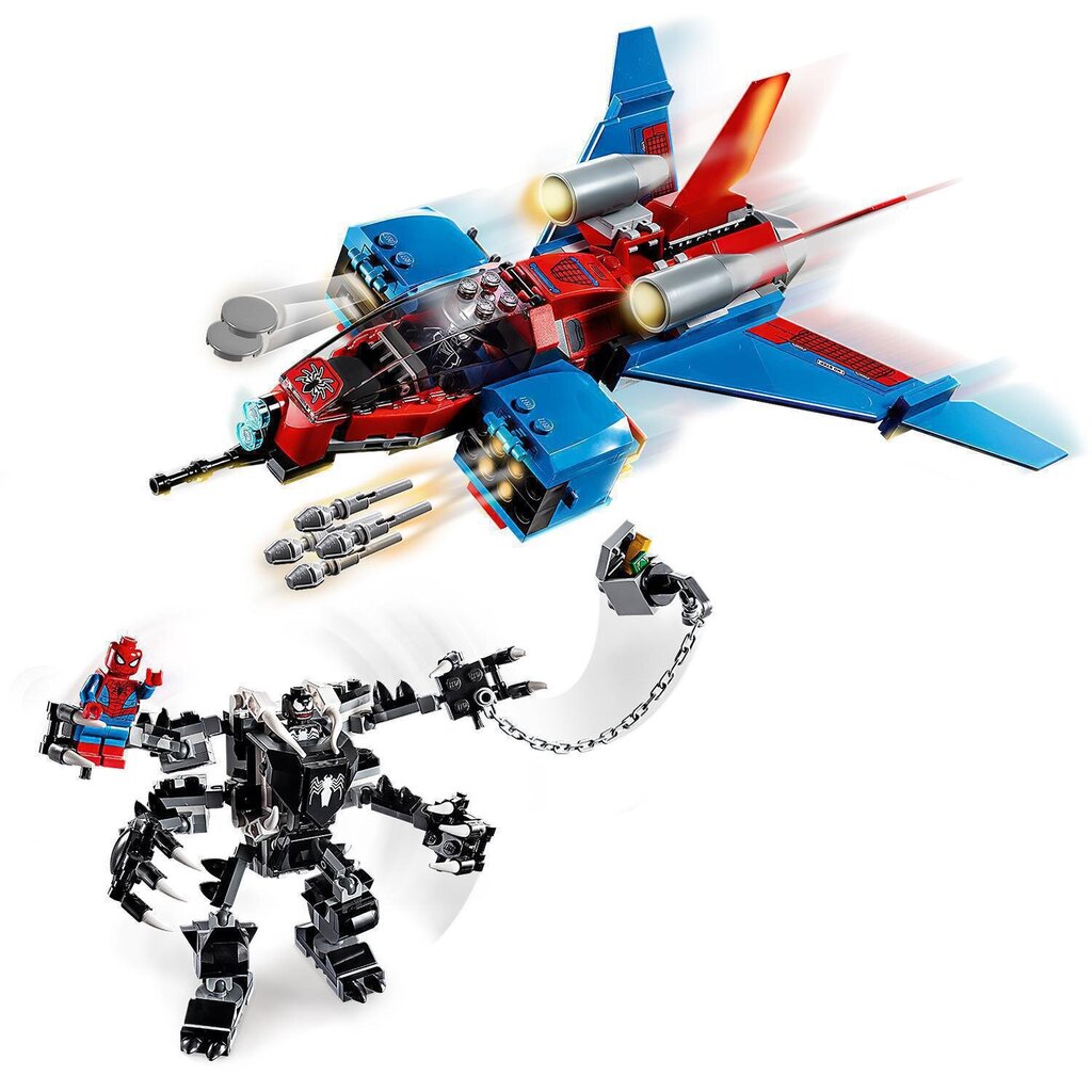 76150 LEGO® Super Heroes Spiderjet vs Venom Robot hind ja info | Klotsid ja konstruktorid | kaup24.ee