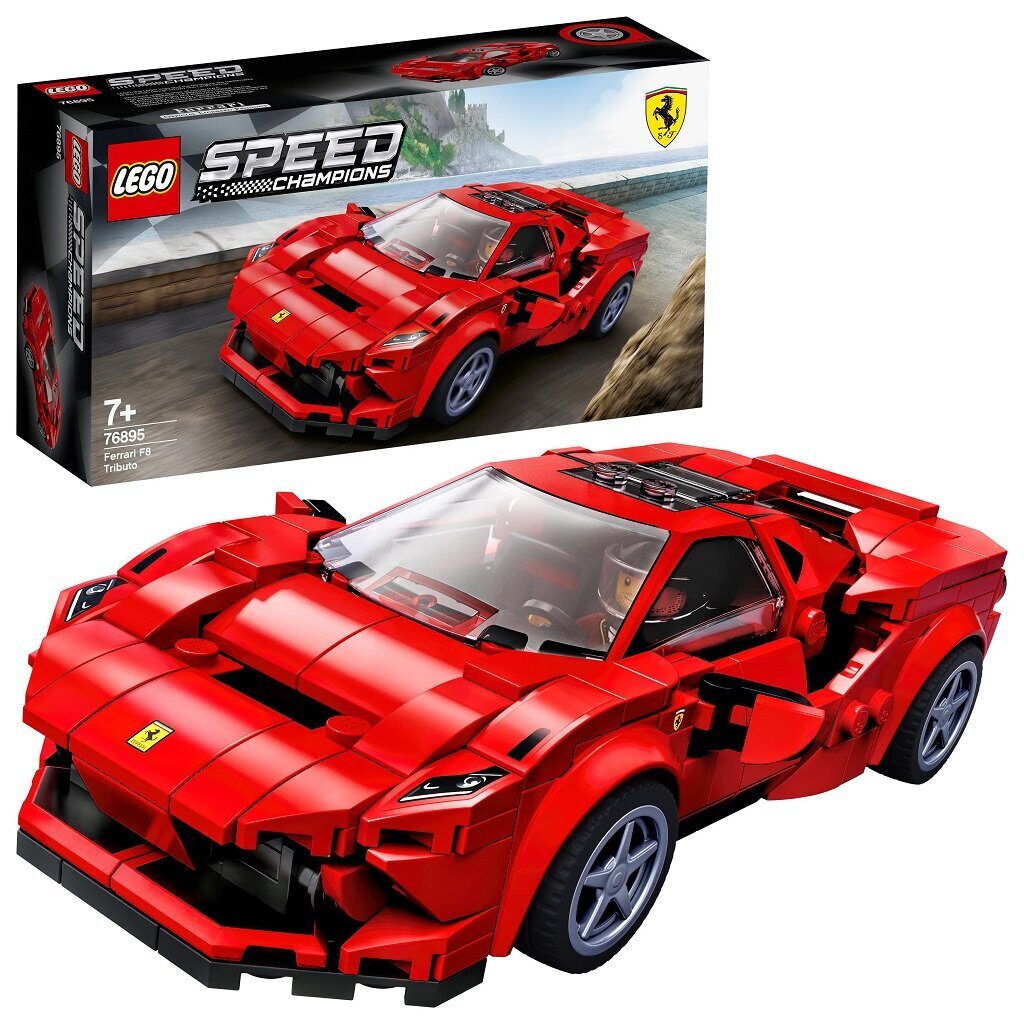 76895 LEGO® Speed Champions Ferrari F8 Tributo hind ja info | Klotsid ja konstruktorid | kaup24.ee