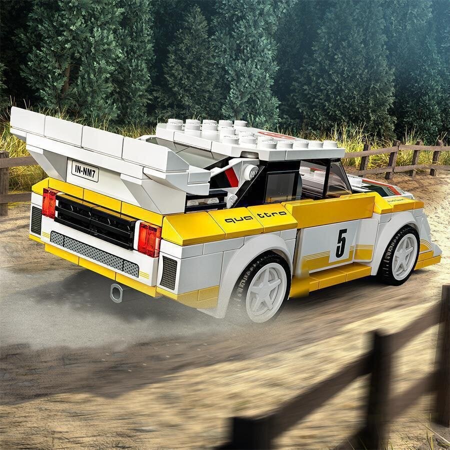 76897 LEGO® Speed Champions 1985 Audi Sport quattro S1 hind ja info | Klotsid ja konstruktorid | kaup24.ee