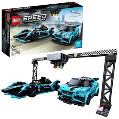 76898 LEGO® Speed Champions Formula E Panasonic Jaguar Racing GEN2 car & Jaguar I-PACE eTROPHY hind ja info | Klotsid ja konstruktorid | kaup24.ee