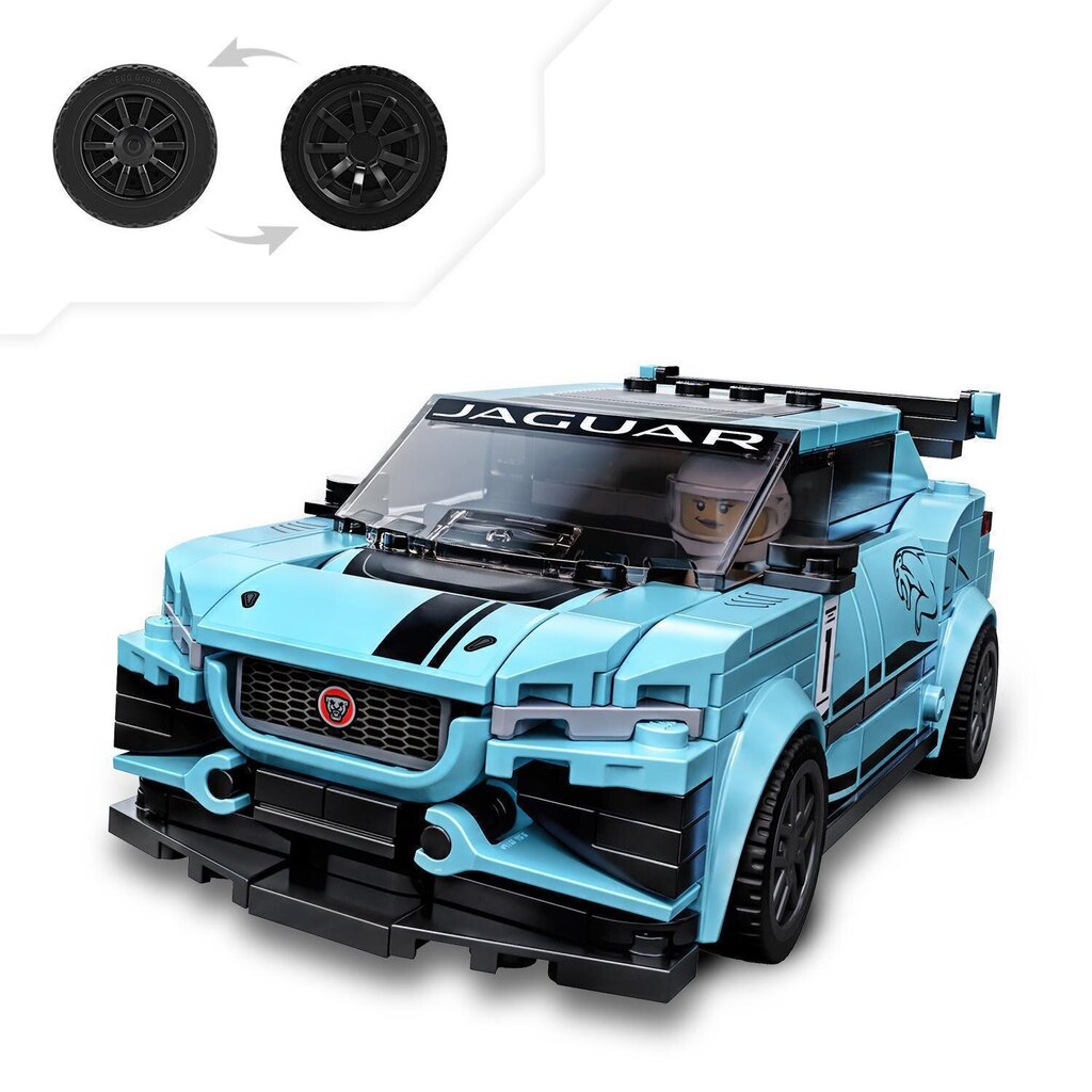 76898 LEGO® Speed Champions Formula E Panasonic Jaguar Racing GEN2 car & Jaguar I-PACE eTROPHY цена и информация | Klotsid ja konstruktorid | kaup24.ee