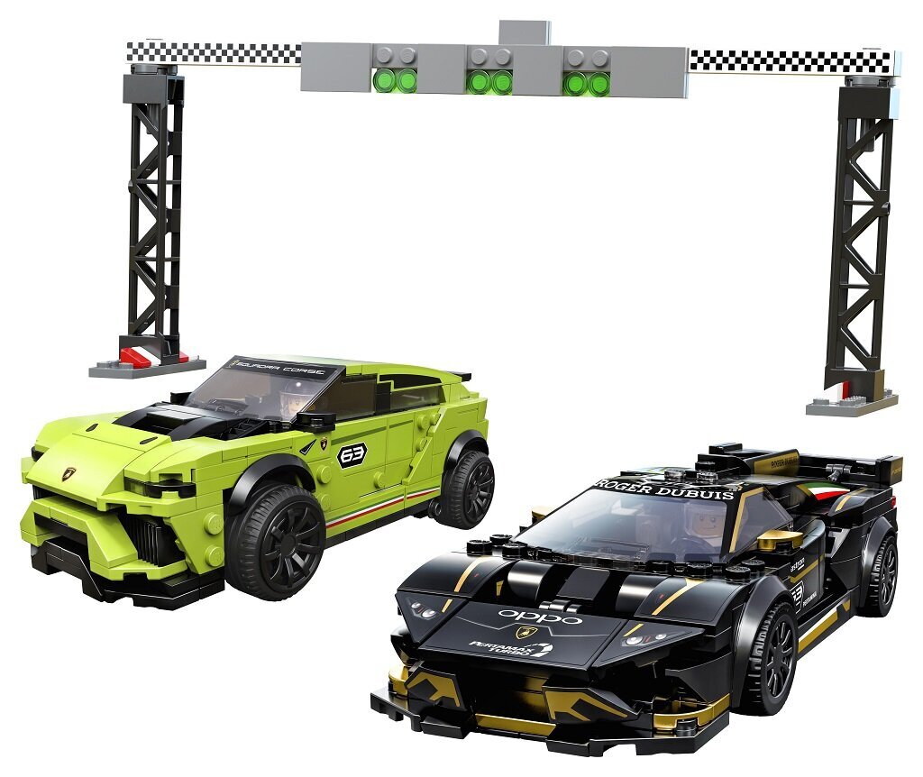 76899 LEGO® Speed Champions Lamborghini Urus ST-X & Lamborghini Huracán Super Trofeo EVO hind ja info | Klotsid ja konstruktorid | kaup24.ee