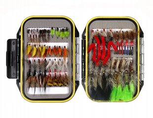 FLYER RUBBER FLYER SALMON BRACE FLYER Nymphs Mayflies KIT 72 Pcs MUSHES XXL цена и информация | Воблеры, приманки, блесны | kaup24.ee