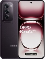 Oppo Reno 12 12|256GB 5G Must pruun hind ja info | Telefonid | kaup24.ee