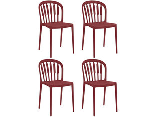 Комплект из 4-х стульев Notio Living Linz, красного цвета цена и информация | Стулья для кухни и столовой | kaup24.ee