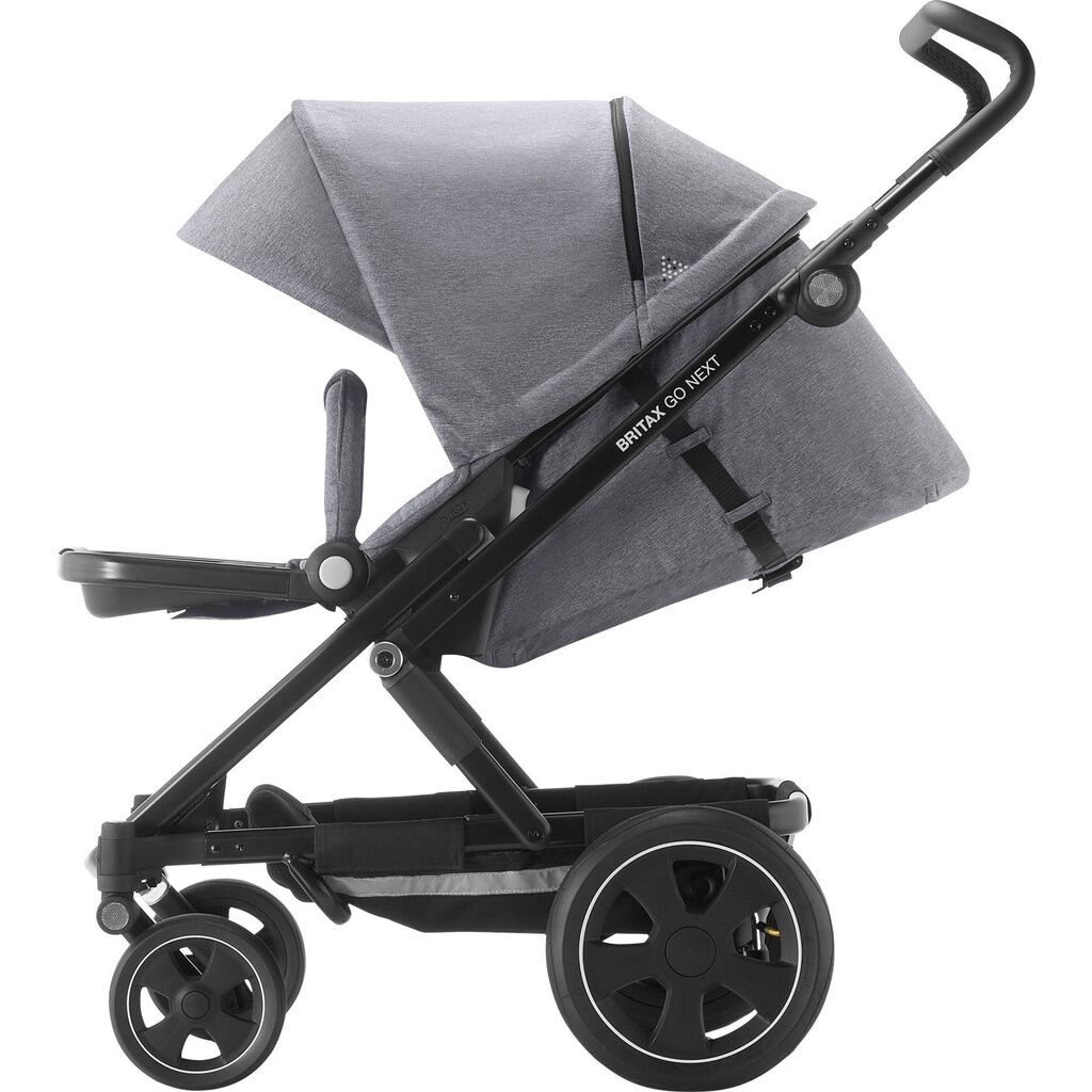 Universaalne vanker Britax Romer Go Next², Black/grey melange цена и информация | Vankrid, jalutuskärud | kaup24.ee