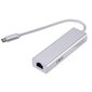 Roger AD15642 USB-C Hub - Jagaja 3 x USB 3.0 / RJ45, Hõbedane hind ja info | USB jagajad, adapterid | kaup24.ee