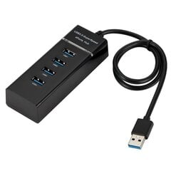 Roger AD15651 USB 3.0 Hub - Jagaja 4 x USB 3.0 / 5 Gbps, Must цена и информация | Адаптеры и USB-hub | kaup24.ee