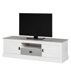 ТВ столик Notio Living Tommy 150, белый/серый цена и информация | Тумбы под телевизор | kaup24.ee