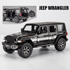 1:22 Jeeps Wrangler Rubicon sulamist survevalu ja mänguasjasõidukid Metallist mänguasi automudel Heli ja valgus Tõmba tagasi Kollektsioon Lastele Mänguasi Kingitus цена и информация | Коллекционные модели автомобилей | kaup24.ee