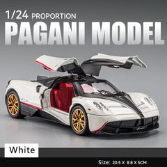 1:24 Simulatsioon Pagani Hiina draakonisulamist automudeli heli ja valgus Tagasitõmmake Sportauto mänguasjapoiste kollektsiooni kaunistus kingitus цена и информация | Коллекционные модели автомобилей | kaup24.ee