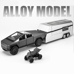 1/32 Cybertruck Pickup Haagis sulamist automudel, survevalu metallist maastikusõidukid, veoauto mudel, heli ja valgus, laste mänguasjad, kingitus цена и информация | Коллекционные модели автомобилей | kaup24.ee