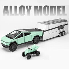 1/32 Cybertruck Pickup Haagis sulamist automudel, survevalu metallist maastikusõidukid, veoauto mudel, heli ja valgus, laste mänguasjad, kingitus цена и информация | Коллекционные модели автомобилей | kaup24.ee