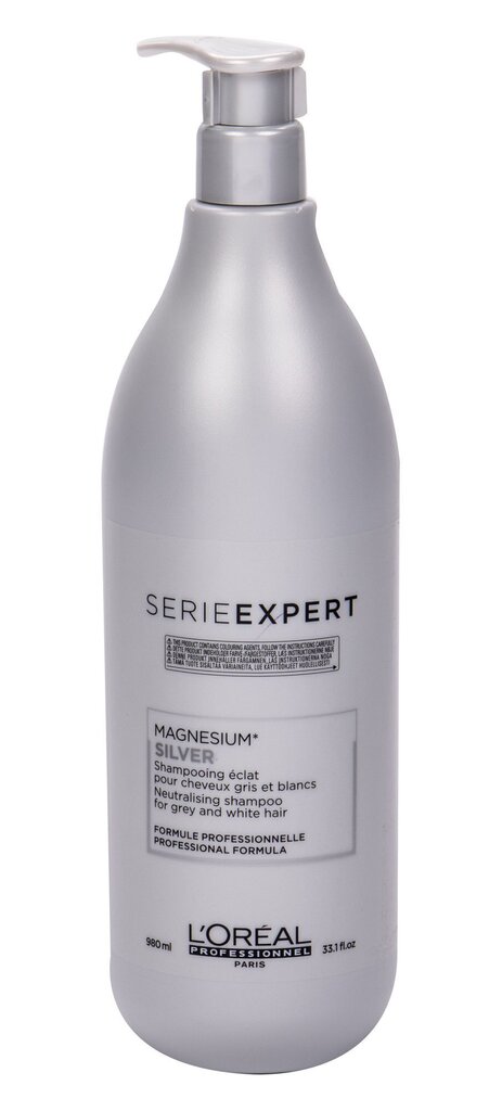 Kollast tooni neutraliseeriv šampoon L´Oréal Professionnel Silver 980 ml цена и информация | Šampoonid | kaup24.ee