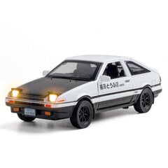 1/32 Esialgne D AE86 mänguauto survevalatud miniatuurne mudel, tagasitõmmatav helivalgustus, uksed avatavad õppekollektsiooni kingitus lapsele цена и информация | Коллекционные модели автомобилей | kaup24.ee