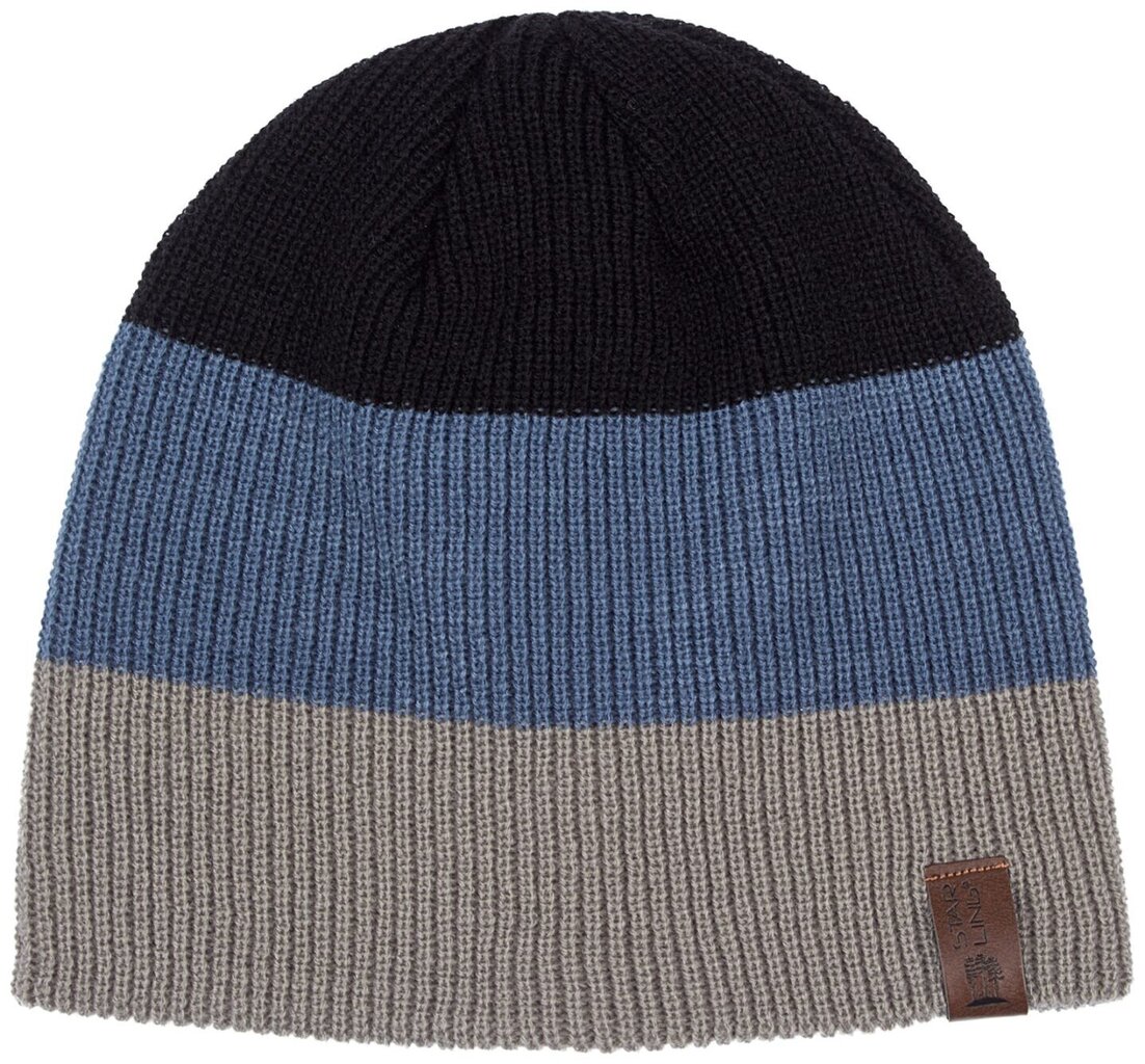 Poiste müts Starling Wolf, blue/black/grey hind ja info | Laste talveriided | kaup24.ee