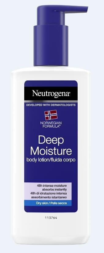 NEUTROGENA sügavniisutav ihupiim kuivale nahale, 250 ml цена и информация | Kehakreemid, losjoonid | kaup24.ee