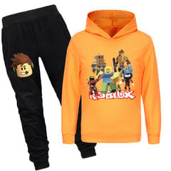 Roblox Casual Hoodie Jogging Pants Suit, Boys Girls Hoodie Suit, Game Clothing, Sweatshirt цена и информация | Комплекты для мальчиков | kaup24.ee