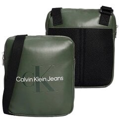 Calvin Klein Jeans meestele mõeldud kaki värvi ristkülikukujuline käekott K50K510108-LLP цена и информация | Мужские сумки | kaup24.ee