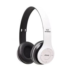 P47 juhtmeta Bluetooth-peakomplekt kõrva kohal Fone Bluetooth kõrvaklapid Kokkupandav Mäng Kõrvaklapid Stereo iPhone'i juhtmeta kõrvaklappide jaoks цена и информация | Наушники | kaup24.ee