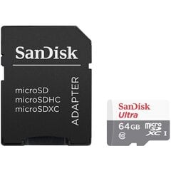 SANDISK Ultra MicroSDXC 64GB (+ адаптер SD) цена и информация | Карты памяти | kaup24.ee