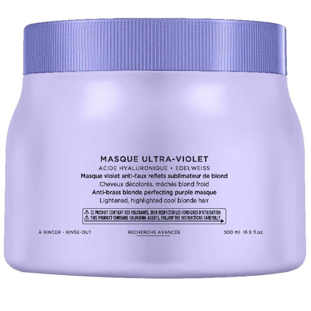 Kollast tooni neutraliseeriv juuksemask Kerastase Blond Absolu Ultra Violet 500 ml hind ja info | Maskid, õlid, seerumid | kaup24.ee