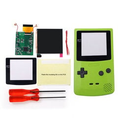 Super OSD RETRO PIXEL IPS Suurem LCD EKRAANI KOMPLEKT Taustavalgustuse heledus Puuteandur GameBoy värvi jaoks GBC Q5 IPS LCD komplektile hind ja info | Mängukonsoolide lisatarvikud | kaup24.ee