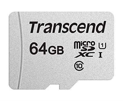 Transcend TS64GUSD300S MicroSDXC 64GB hind ja info | Mobiiltelefonide mälukaardid | kaup24.ee