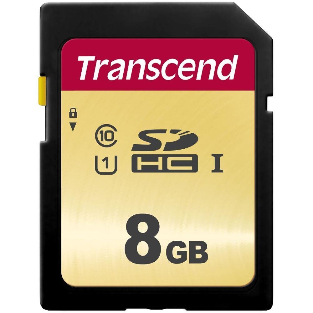 Transcend TS8GSDC500S MicroSDHC 8GB hind ja info | Mobiiltelefonide mälukaardid | kaup24.ee
