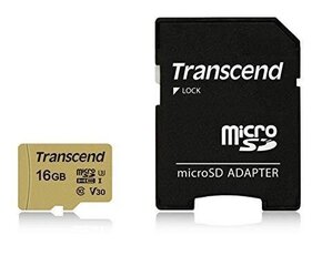 Transcend TS16GUSD500S MicroSD 16GB (+ адаптер SD) цена и информация | Карты памяти для телефонов | kaup24.ee