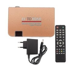 Адаптар пераўтваральніка RF ў HDMI, аналагавы прыёмнік, аналагавая тэлевізійная скрынка, лічбавая скрынка, дыстанцыйнае кіраванне, раз'ём ЕС цена и информация | USB адапторы для аудиосистем | kaup24.ee