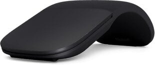 Microsoft - Arc Mouse - мыш Bluetooth для ПК, ноўтбукаў, сумяшчальных з Windows, Mac, Chrome Os (тонкая, лёгкая, мабільная, тактыльная) - чорная цена и информация | Мыши | kaup24.ee