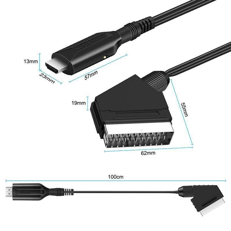 HDMI-Scart kaabel 1 m hind ja info | Kaablid ja juhtmed | kaup24.ee