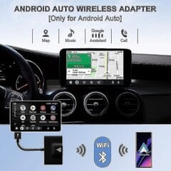 Android Auto juhtmevaba adapter juhtmega Android Auto Auto Plug & Play Lihtne seadistamine Aa Juhtmeta Android hind ja info | Lisatarvikud korpustele | kaup24.ee