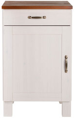 1 дверный шкафчик Notio Living Dennis, белый/коричневый цена и информация | Кухонные шкафчики | kaup24.ee