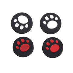 4tk Cute Cat Paw Analog Thumb Stick Grip Cover kaitsevad juhtkangi korgid Sony PlayStationi Psvita PS Vita PSV 1000 2000 Slim jaoks hind ja info | Mängukonsoolide lisatarvikud | kaup24.ee