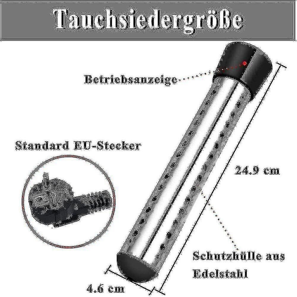 UUS vannisoojendi 3000 W elektriline sukelsoojendi reisiküttekeha, roostevabast terasest sukelsoojendi, elektrilise veesoojendi ujumine (WSH) hind ja info | Köögitarbed | kaup24.ee