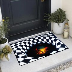 Halloweeni sügise uksematt, klouni uksematt 3D Illusion vaip libisemiskindla kummist aluspinnaga, sise- ja välisuks dekoratiivne uksematt, 50 × 80 cm цена и информация | Праздничные декорации | kaup24.ee