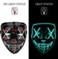 Glow Halloween Mask Fit Holiday Cosplay Halloweeni kostüüm Maskeraadipidu Karneval Jääsinine kingitus цена и информация | Peokaunistused | kaup24.ee