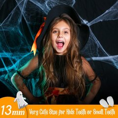 Vampire Teeth Cosplay Halloween Decorations Kids Party hambad liimiga 3 paari vampiirihammaste proteese (1,3 cm, 1,5 cm, 1,7 cm) цена и информация | Праздничные декорации | kaup24.ee