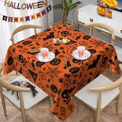 Halloweeni laudlina kõrvits kummitus laudlina veekindel pestav köök söögituba siseruumides välikaunistus laudlina elutoa kate 90cm x 90cm hind ja info | Peokaunistused | kaup24.ee