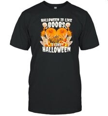 Halloween Is Like Boobs I Like Halloween Retro T-Shirt цена и информация | Мужские футболки | kaup24.ee