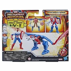 Hasbro Mech Strike Mechasaurus Capitan America figuur, 2tk цена и информация | Игрушки для мальчиков | kaup24.ee