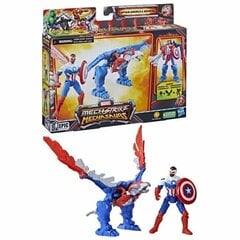 Hasbro Mech Strike Mechasaurus Capitan America figuur, 2tk цена и информация | Игрушки для мальчиков | kaup24.ee