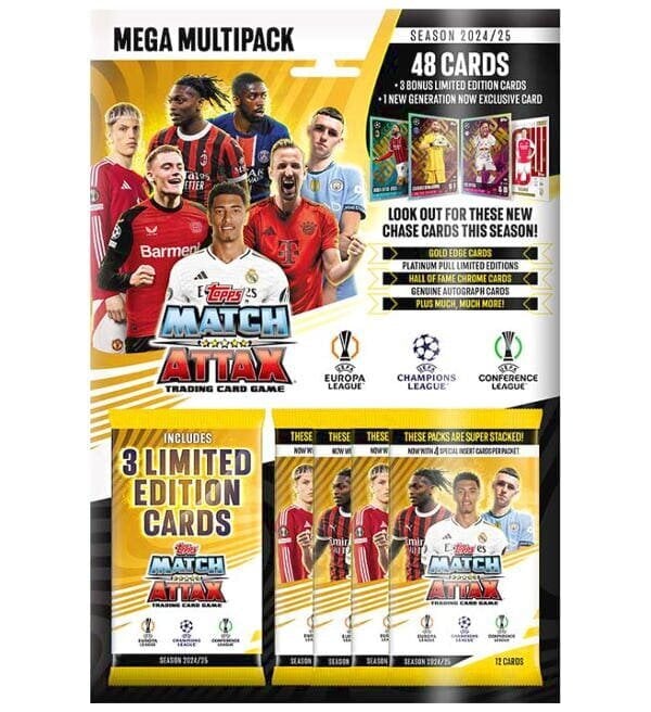 2024/25 Topps Matcha Attax Champions League Mega Multipaka hind ja info | Hobikaardid | kaup24.ee